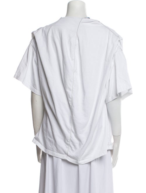 Y/Project Mock Neck Short Sleeve Button-Up Top