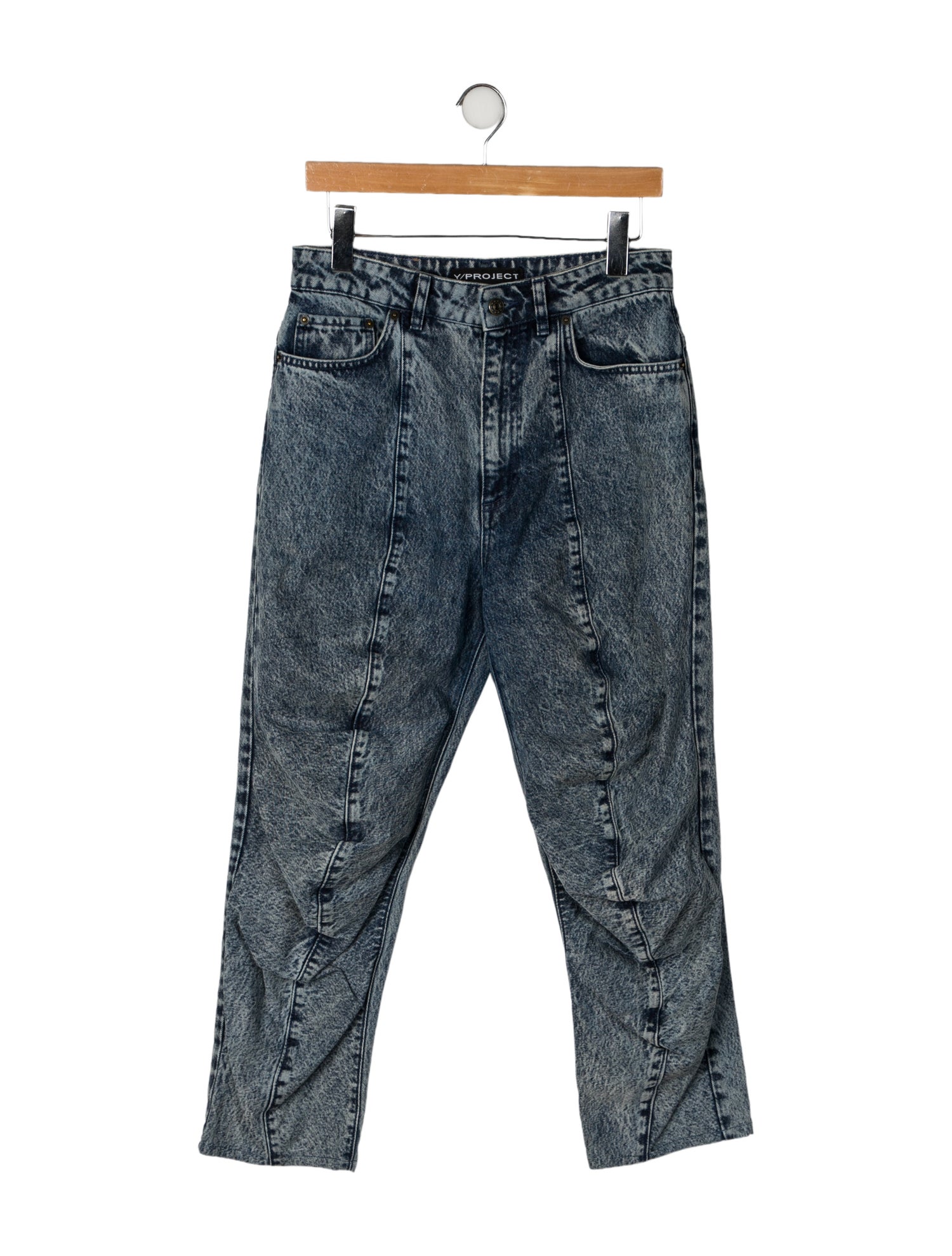 Y/Project High-Rise Straight Leg Jeans