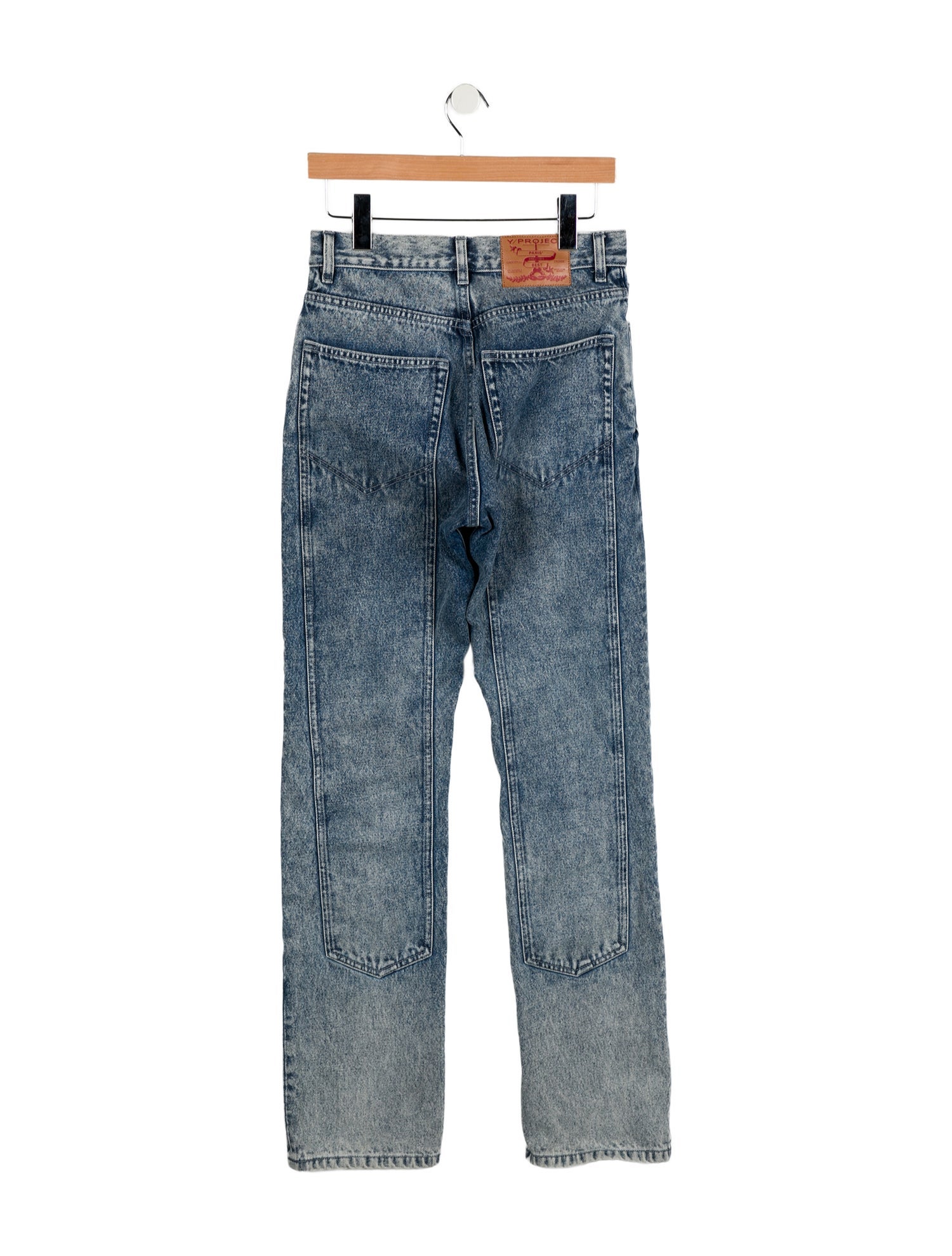 Y/Project High-Rise Straight Leg Jeans