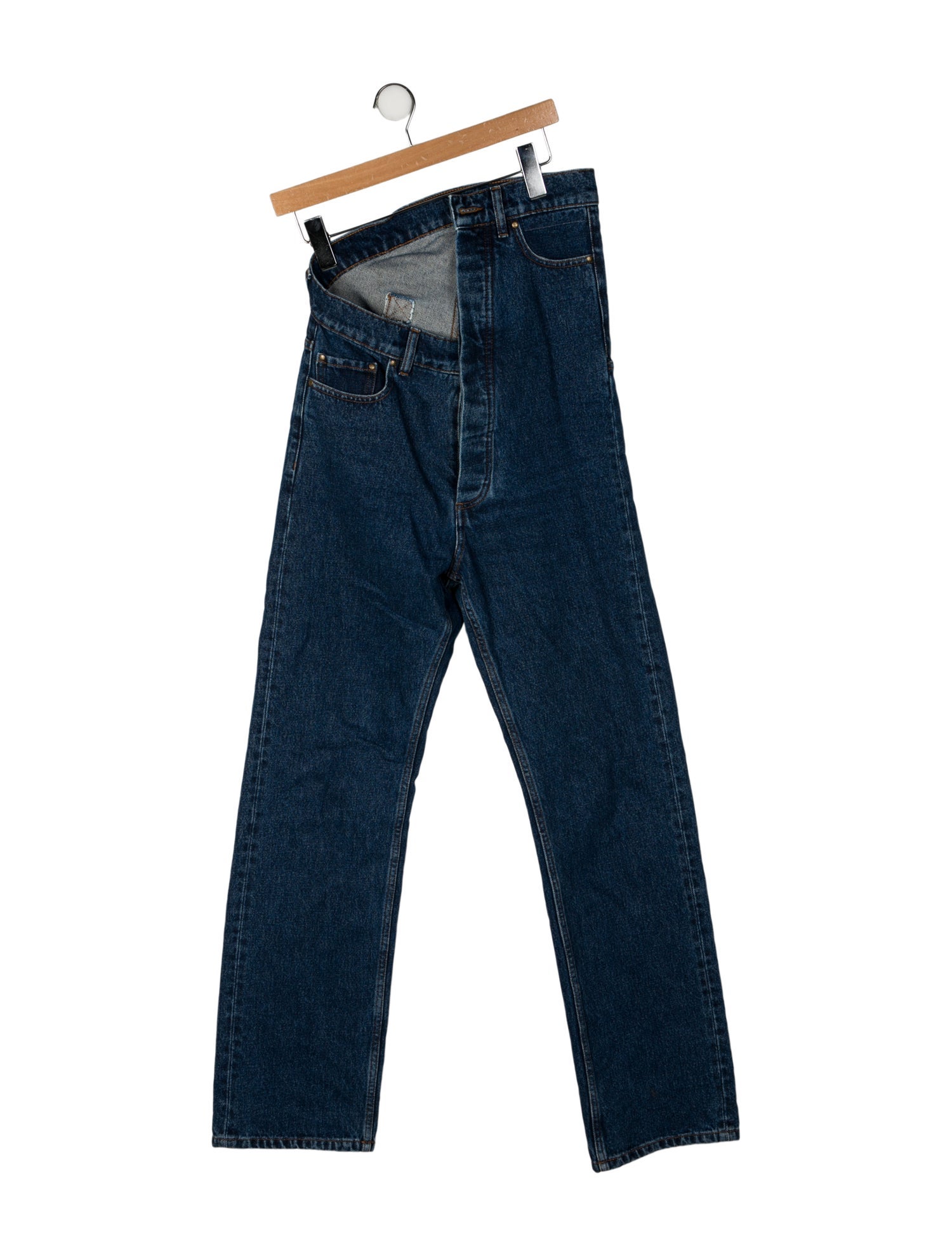 Y/Project High-Rise Straight Leg Jeans