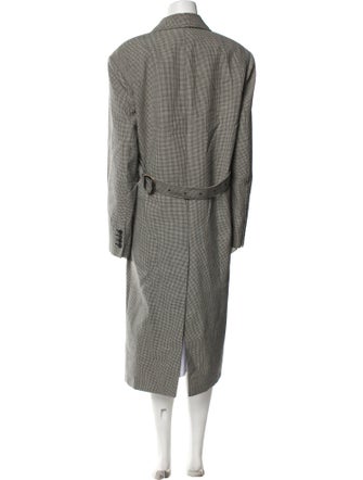Y/Project Wool Plaid Print Peacoat