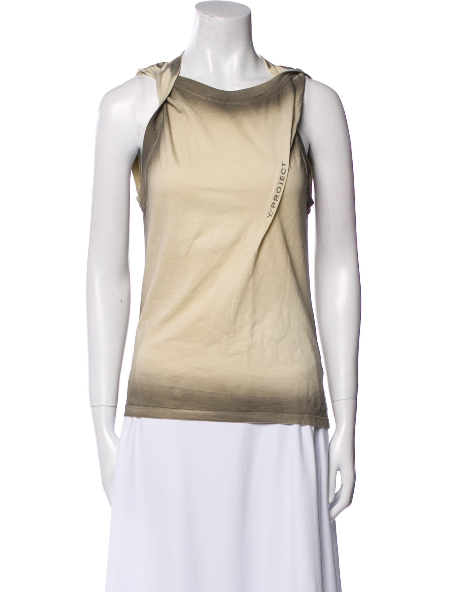 Y/Project Cowl Neck Sleeveless Top