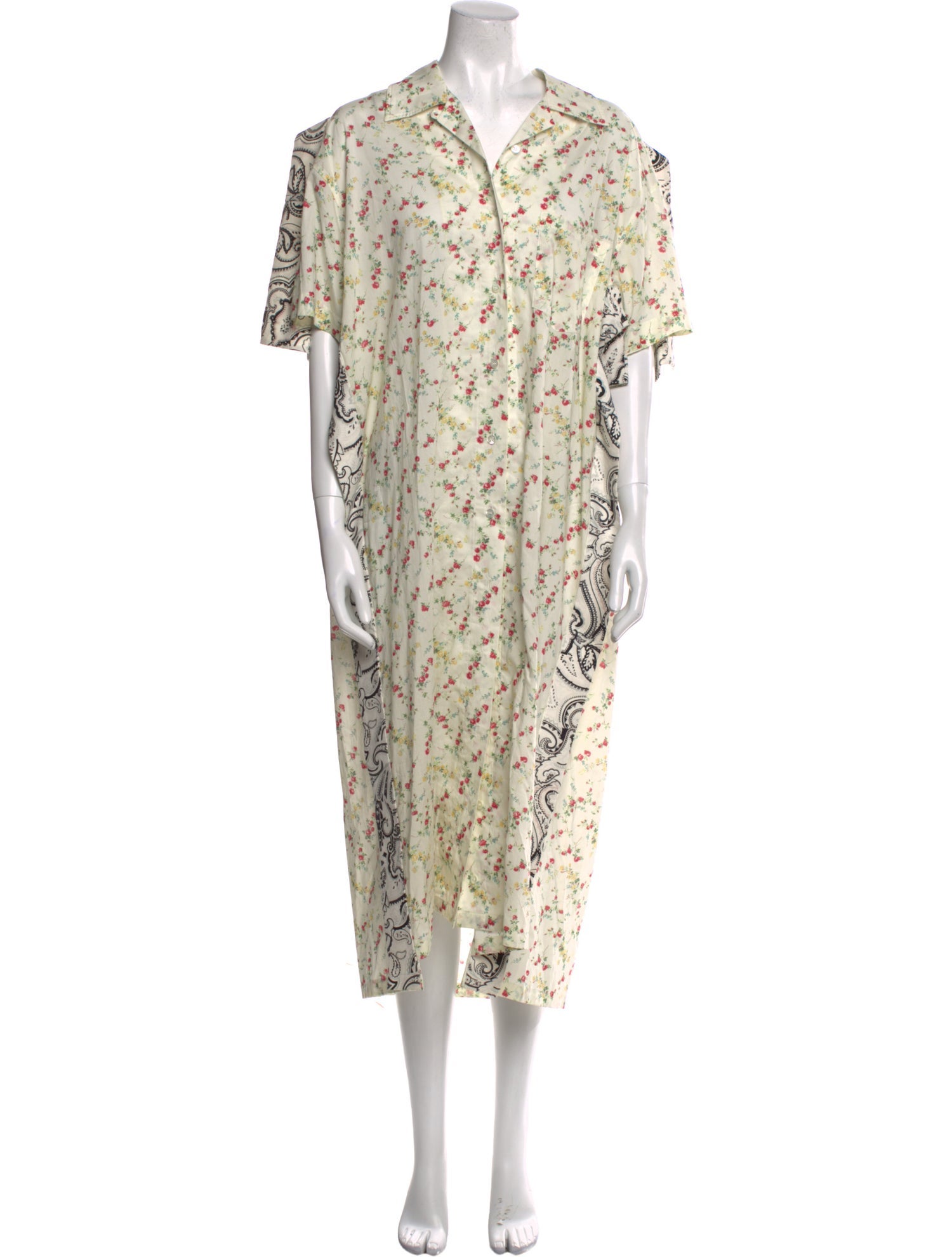 Y/Project Floral Print Midi Length Dress w/ Tags