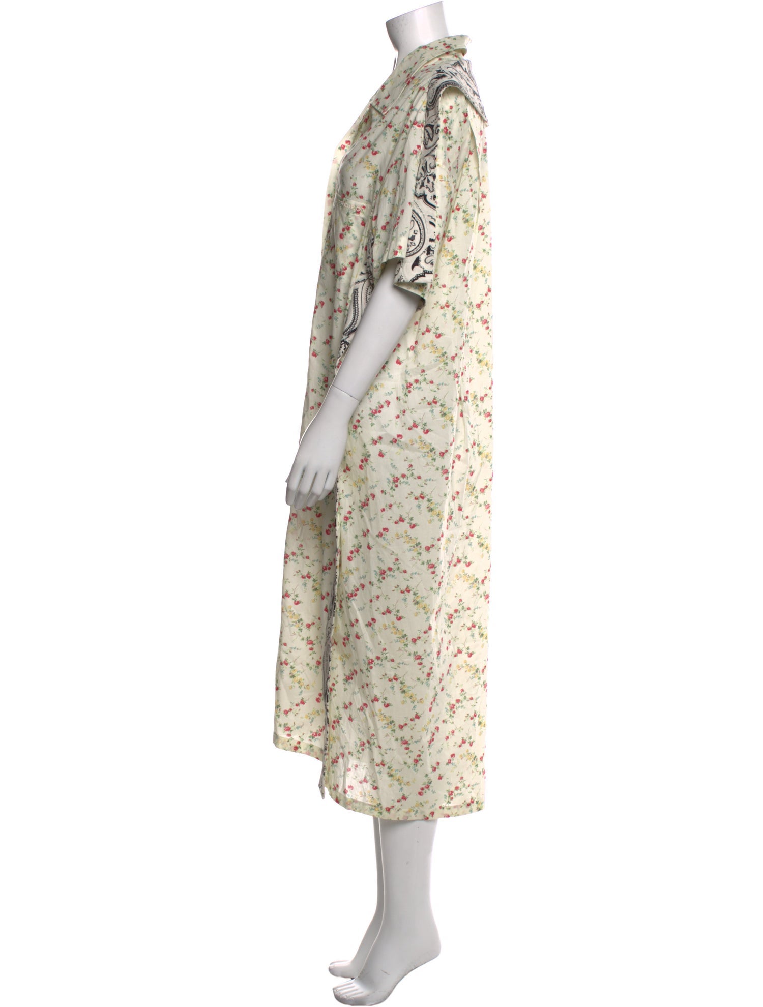Y/Project Floral Print Midi Length Dress w/ Tags
