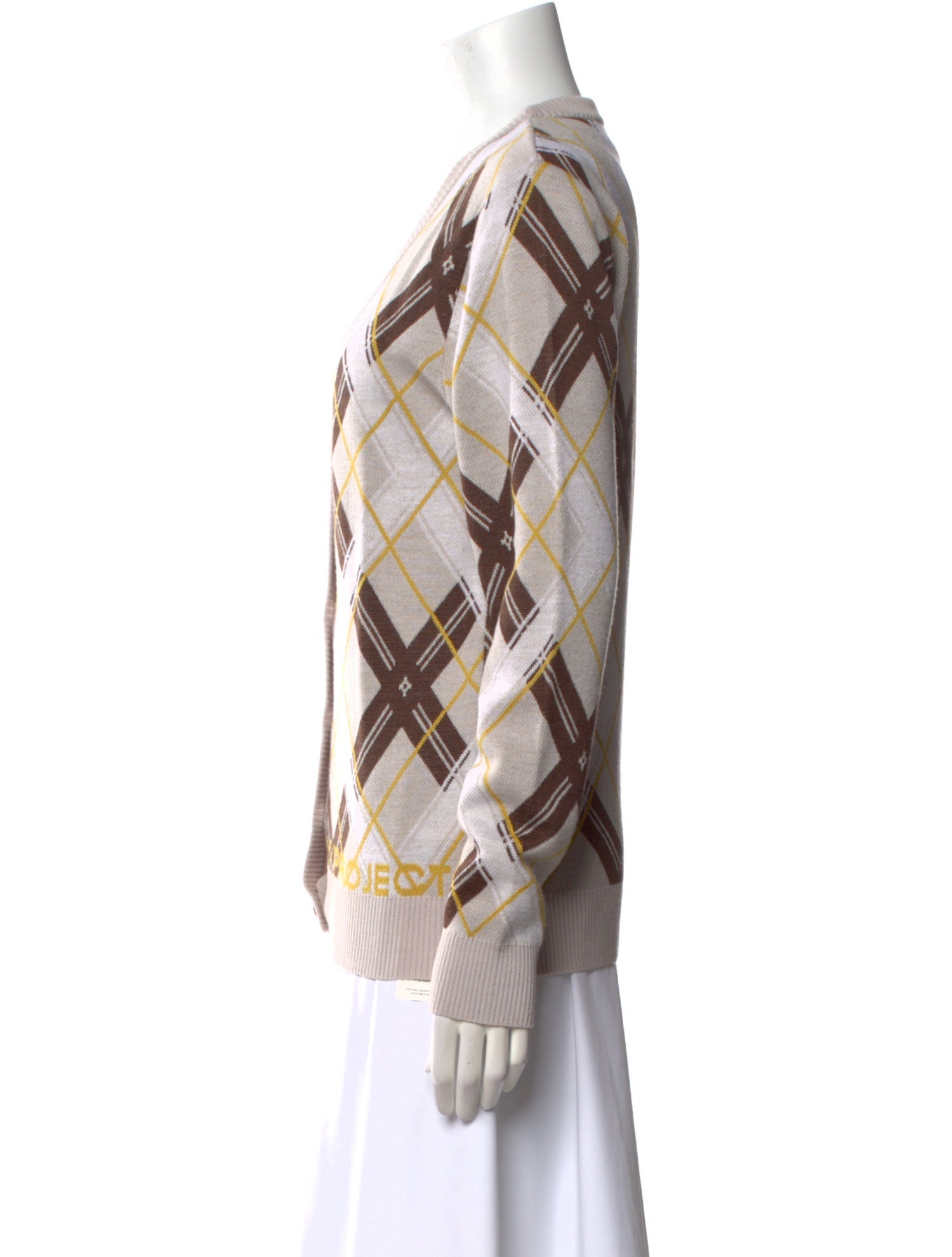 Y/Project Printed V-Neck Sweater