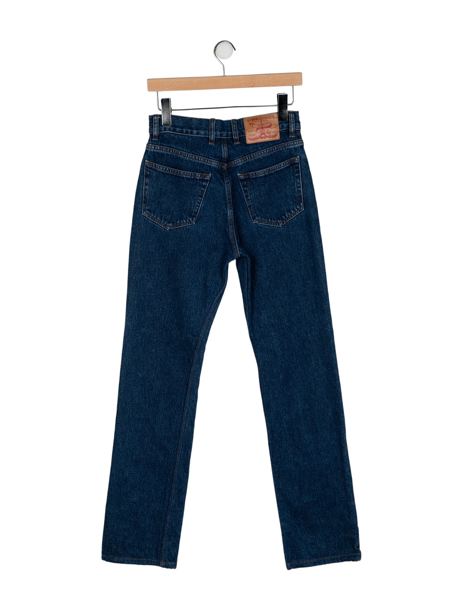 Y/Project High-Rise Straight Leg Jeans