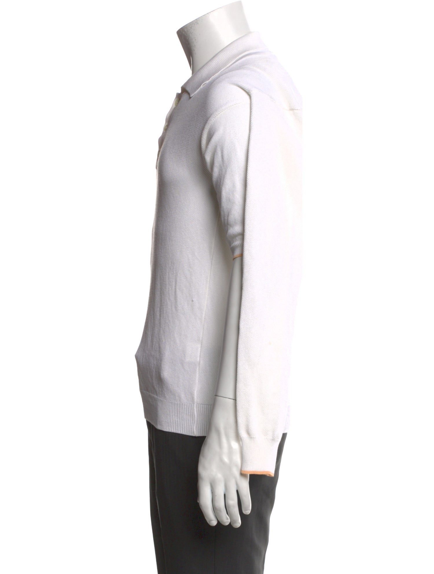 Y/Project Mock Neck Short Sleeve Polo Sweater