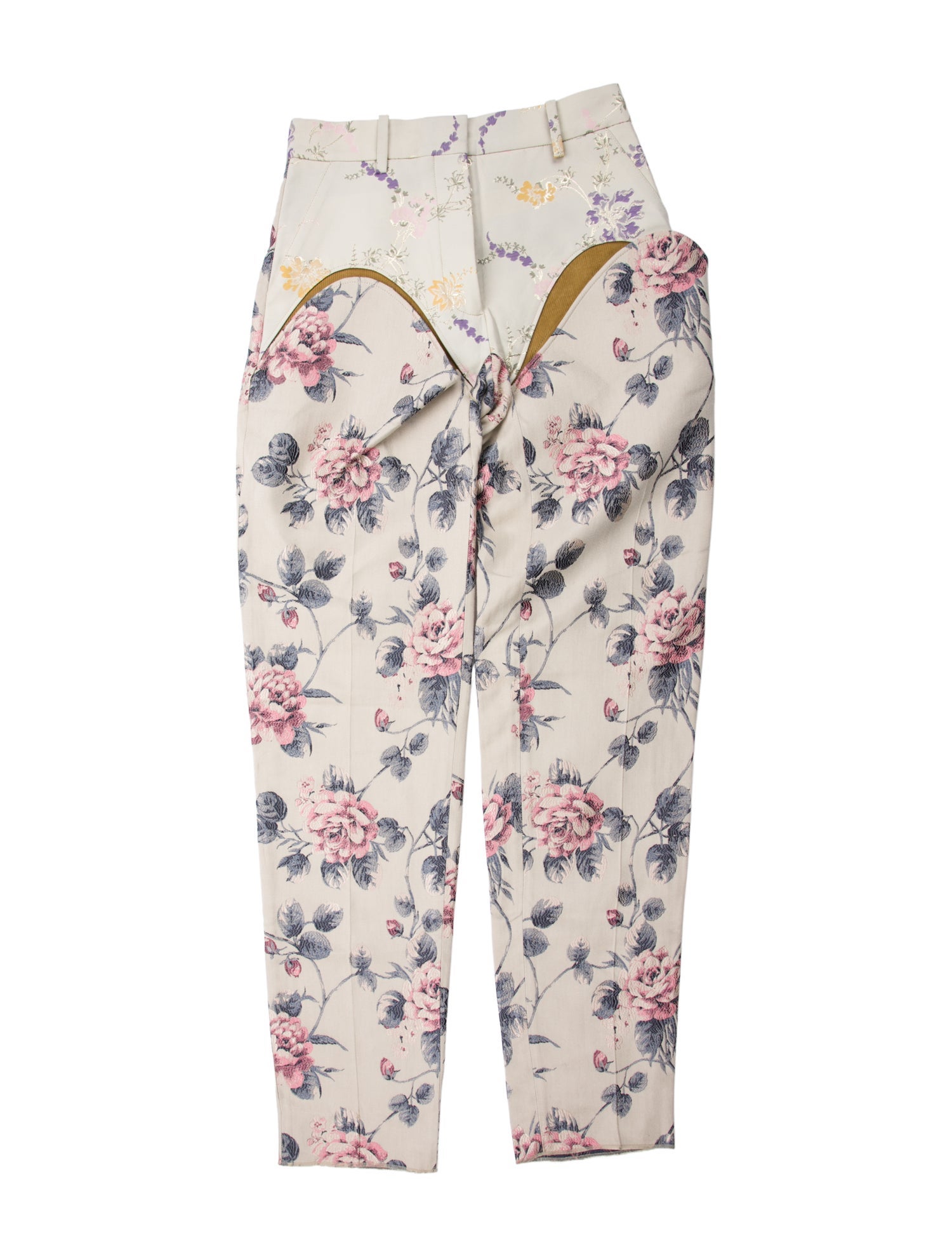 Y/Project Floral Print Straight Leg Pants