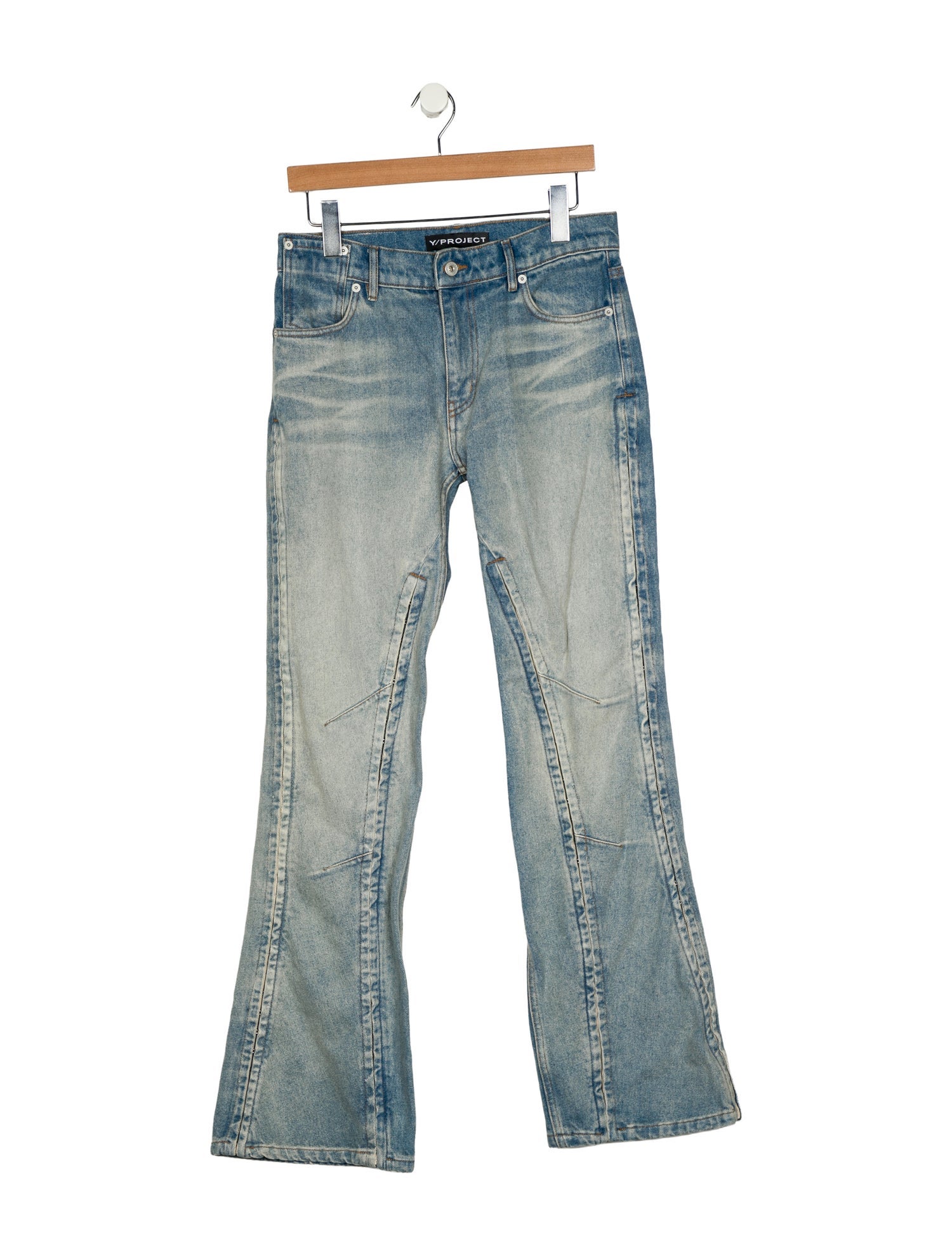 Y/Project Mid-Rise Wide Leg Jeans