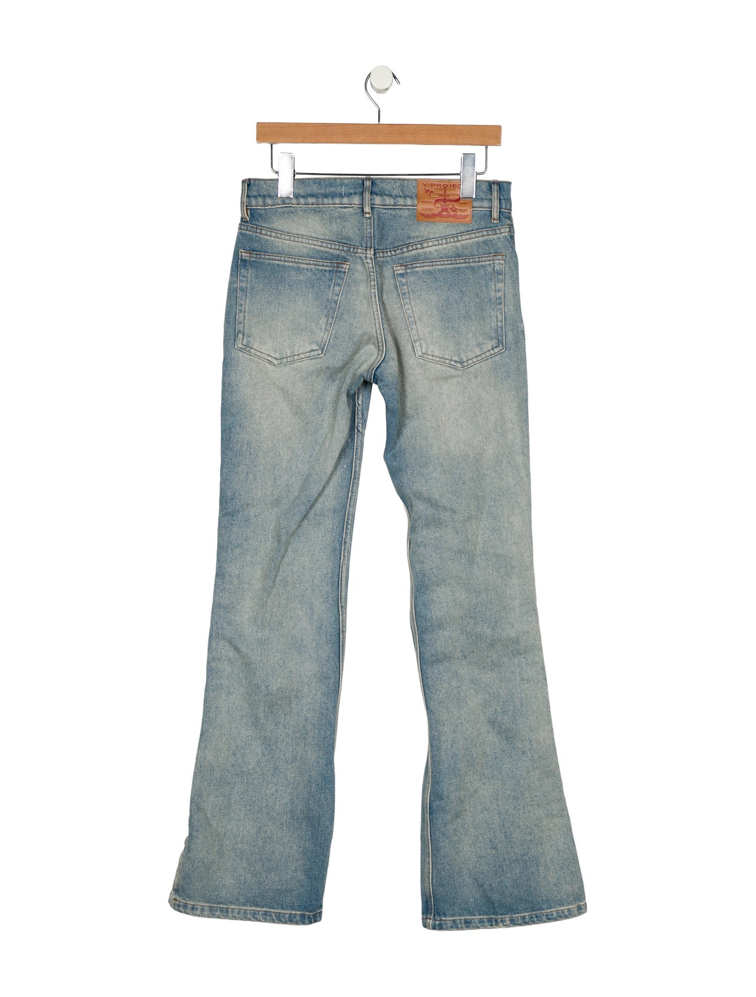 Y/Project Mid-Rise Wide Leg Jeans