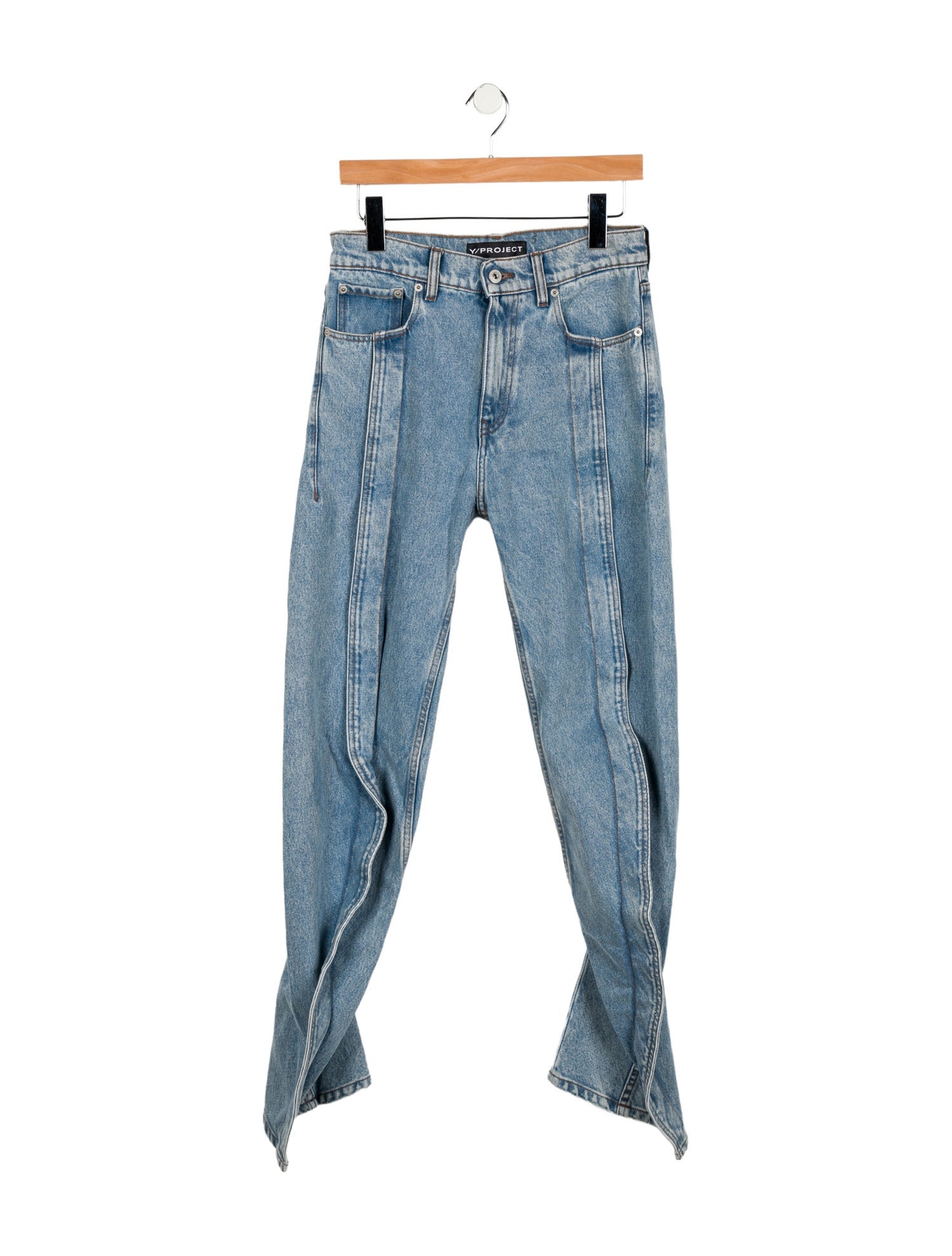 Y/Project High-Rise Straight Leg Jeans