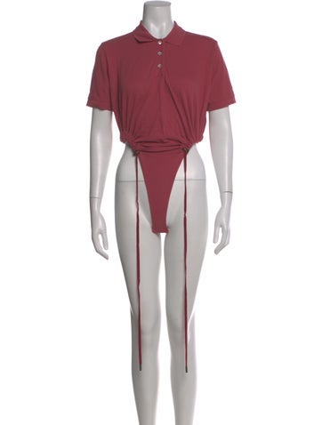 Pre-owned Y/project Short Sleeve Polo In Pink