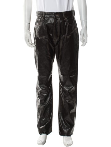 Pre-owned Y/project Moto Pants In Brown