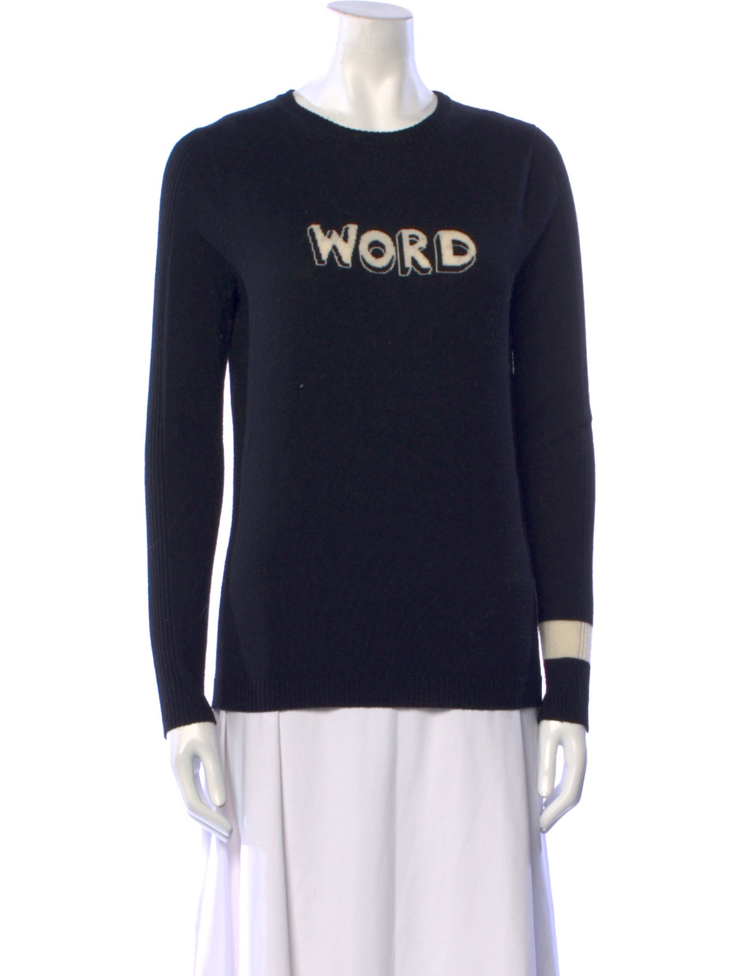 Bella Freud Wool Graphic Print Sweater