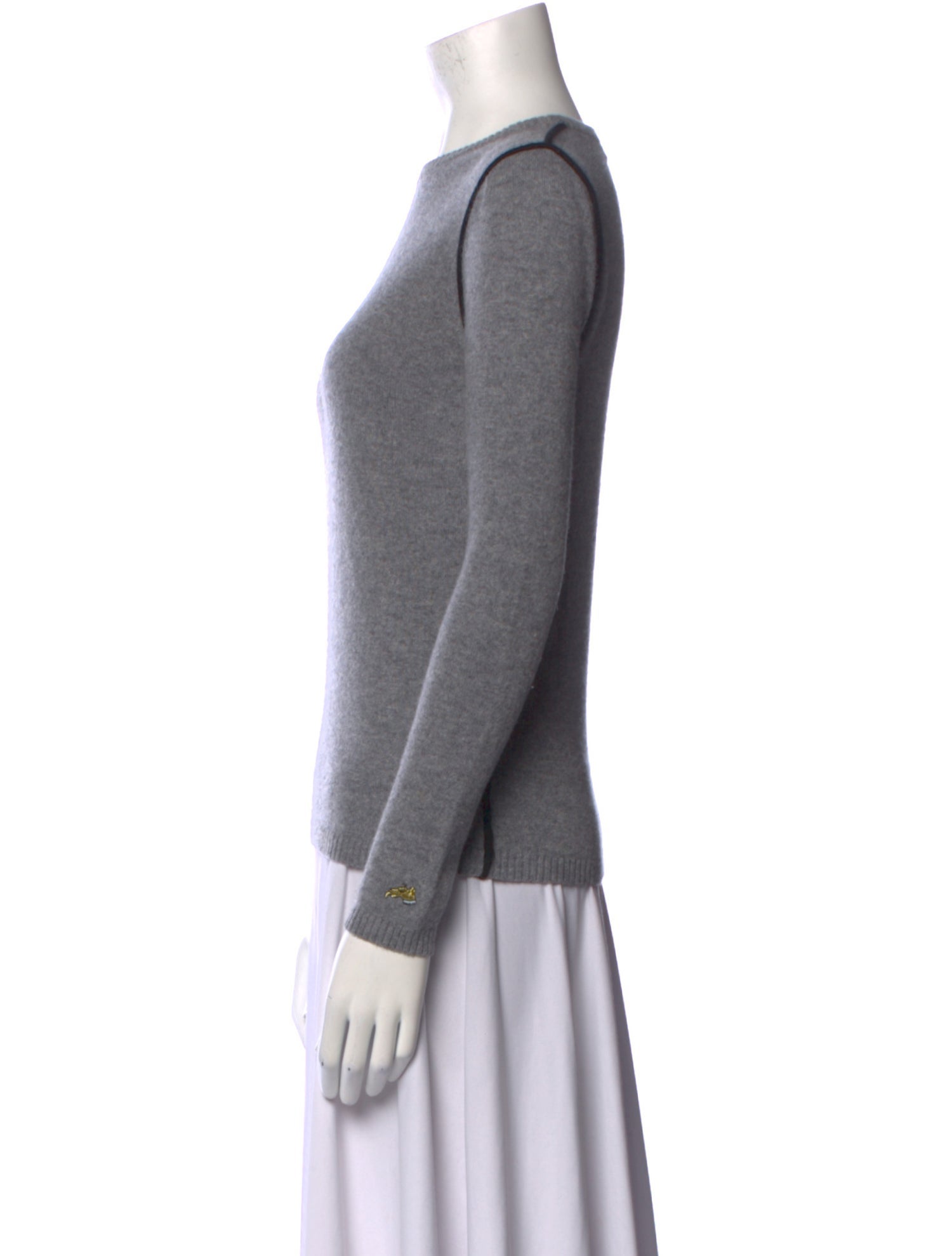 Bella Freud Wool Bateau Neckline Sweater