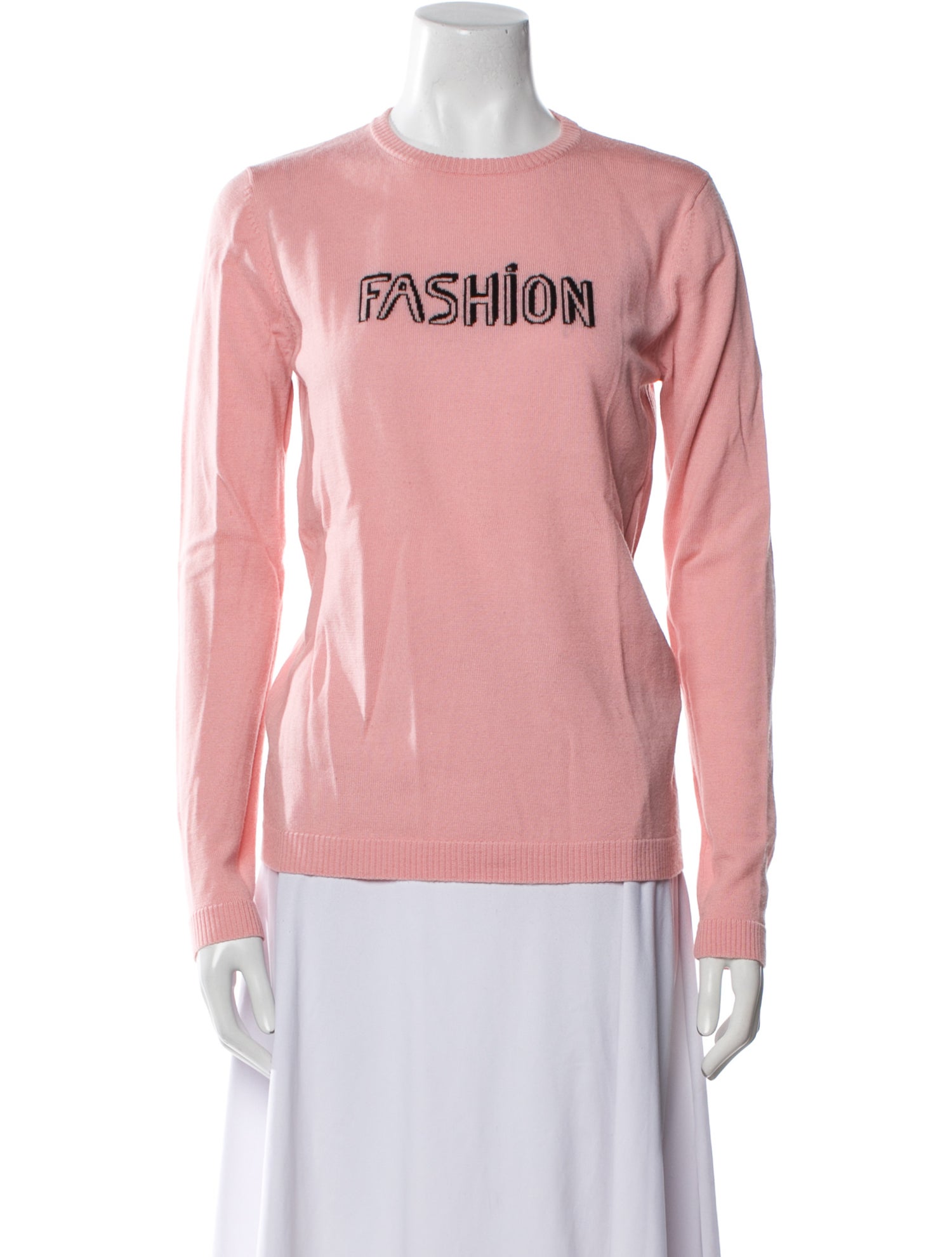 Bella Freud Wool Graphic Print Sweater