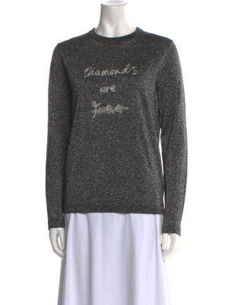 Bella Freud Wool Graphic Print Sweater