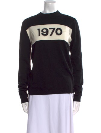 Bella Freud Merino Wool Graphic Print Sweater