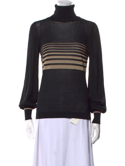 Bella Freud Striped Turtleneck Sweater
