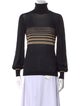 Bella Freud Striped Turtleneck Sweater