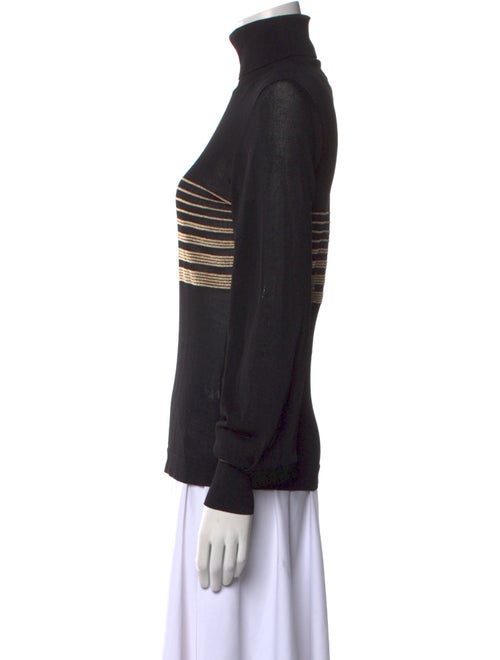 Bella Freud Striped Turtleneck Sweater