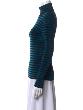 Bella Freud Striped Turtleneck Sweater