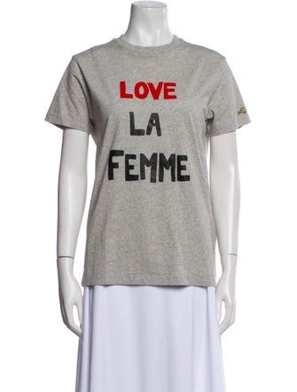 Bella Freud Graphic Print Crew Neck T-Shirt