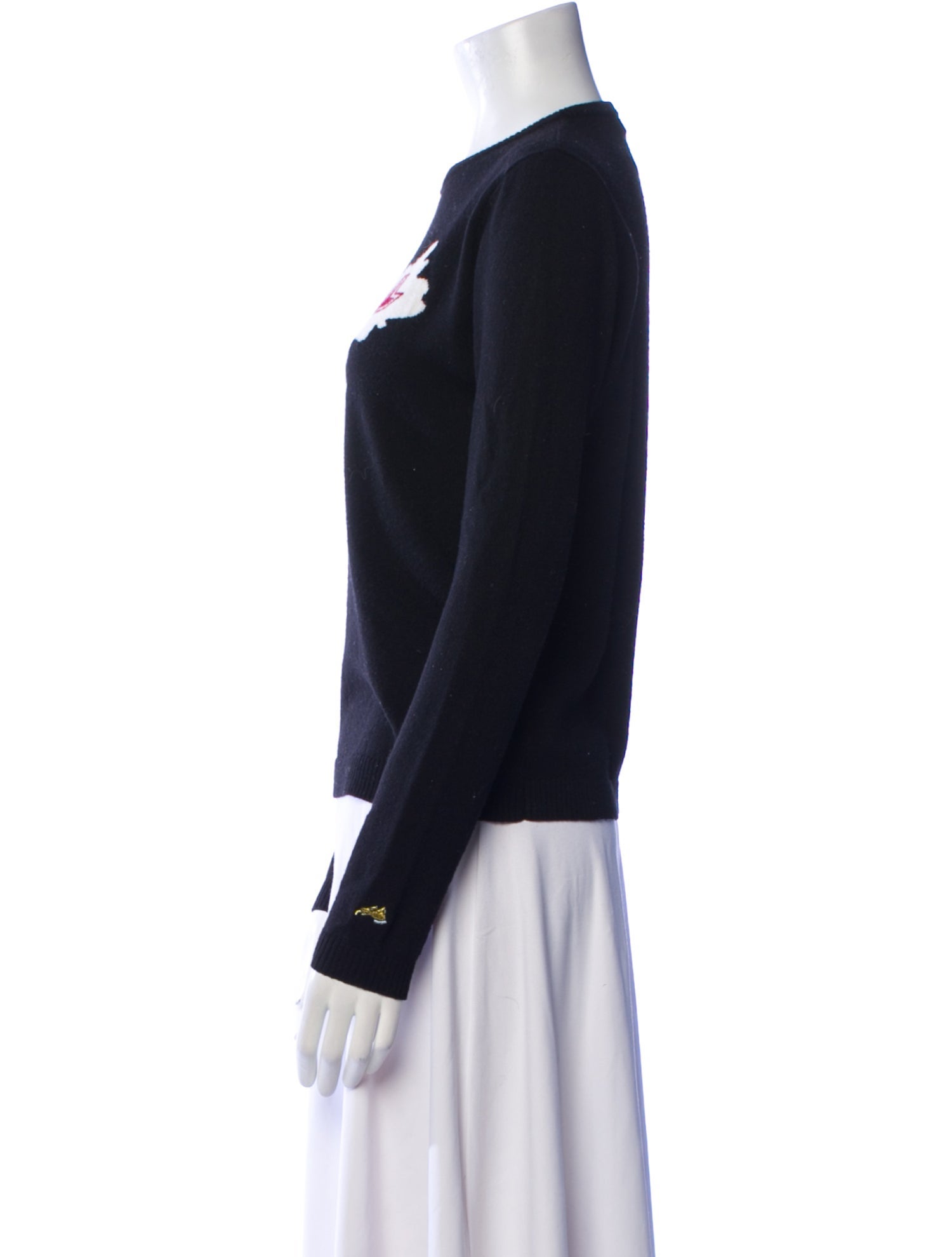 Bella Freud Wool Graphic Print Sweater