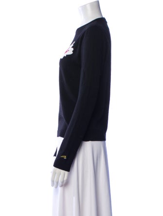 Bella Freud Wool Graphic Print Sweater