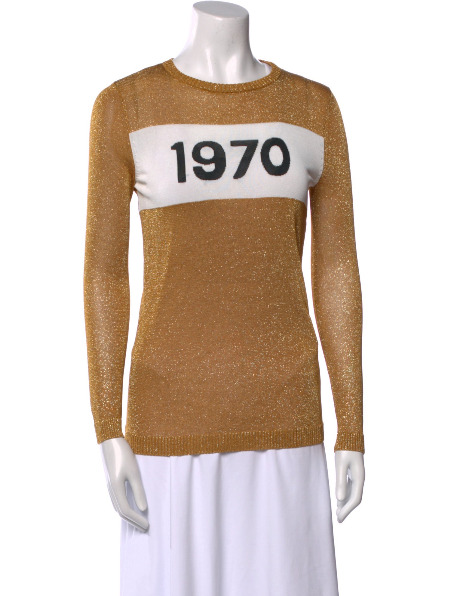 Bella Freud Graphic Print Crew Neck Sweater