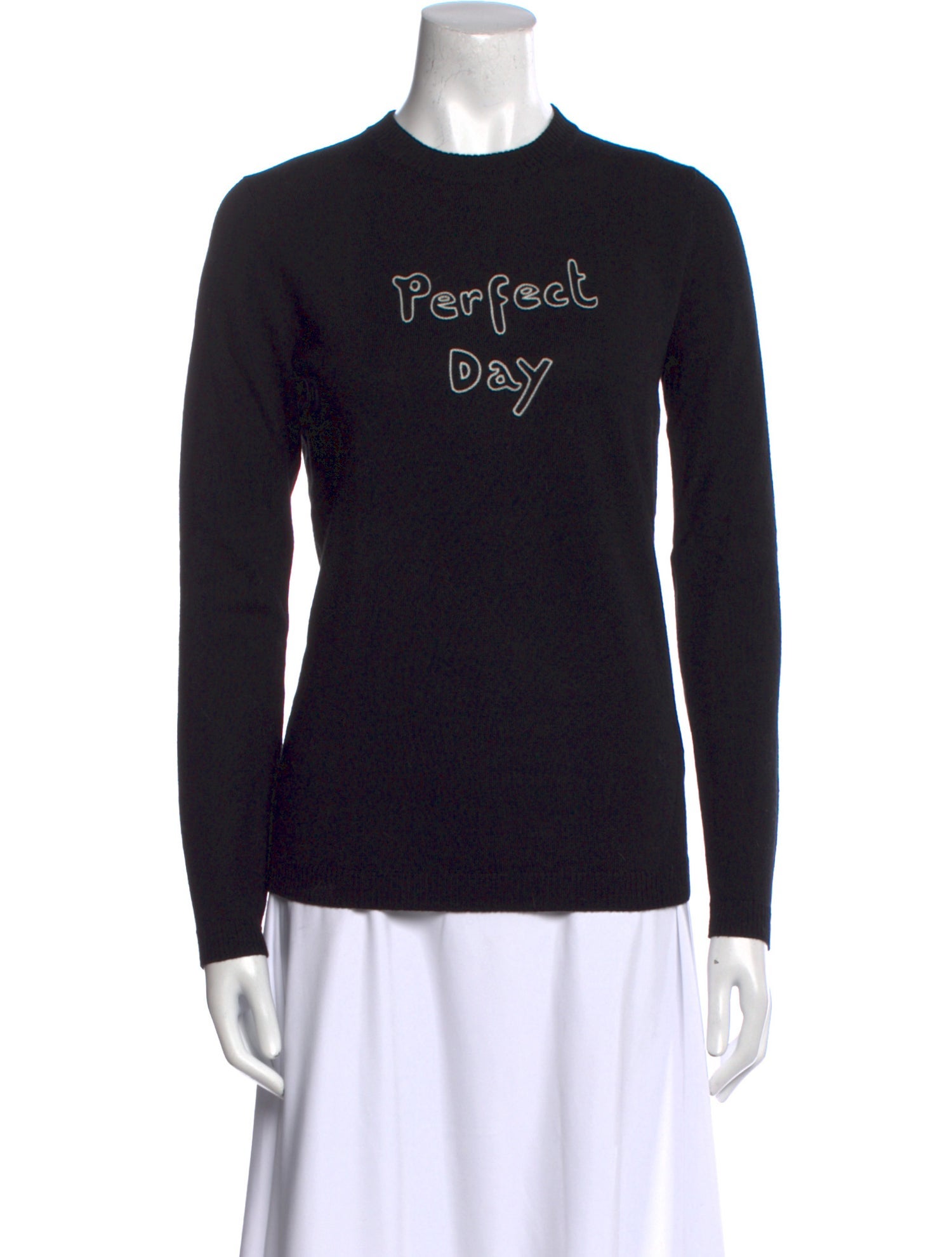 Bella Freud Wool Graphic Print Sweater