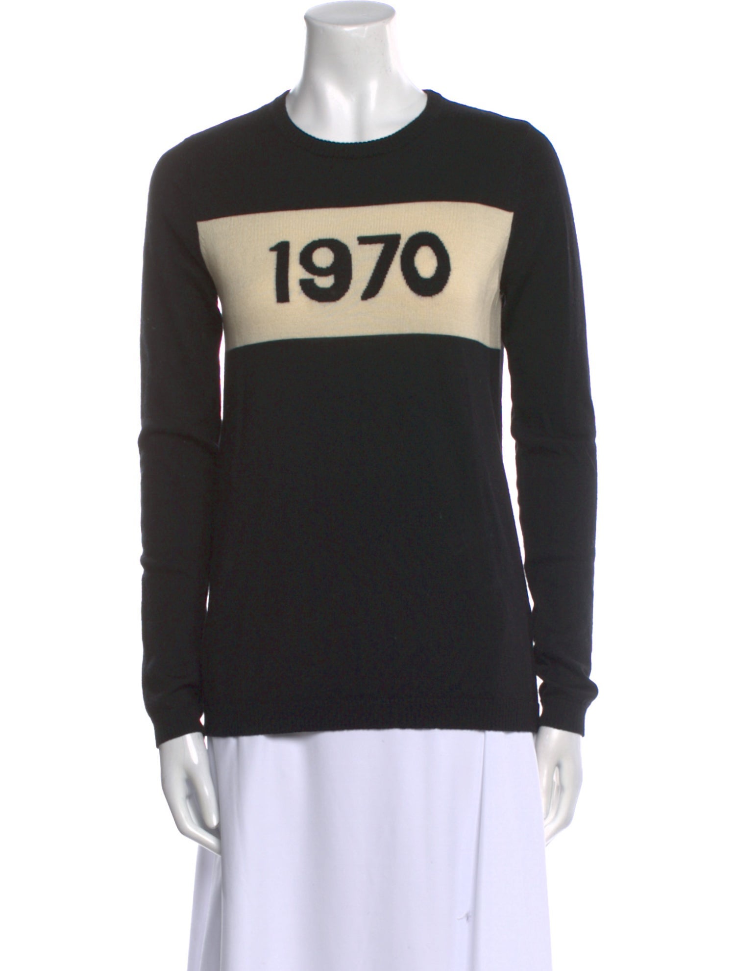 Bella Freud Wool Graphic Print Sweater