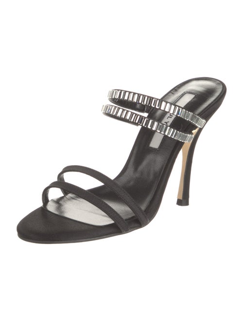 Yuul Yie Satin Crystal Embellishments Sandals