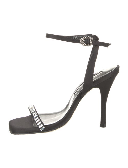 Yuul Yie Satin Animal Print Sandals