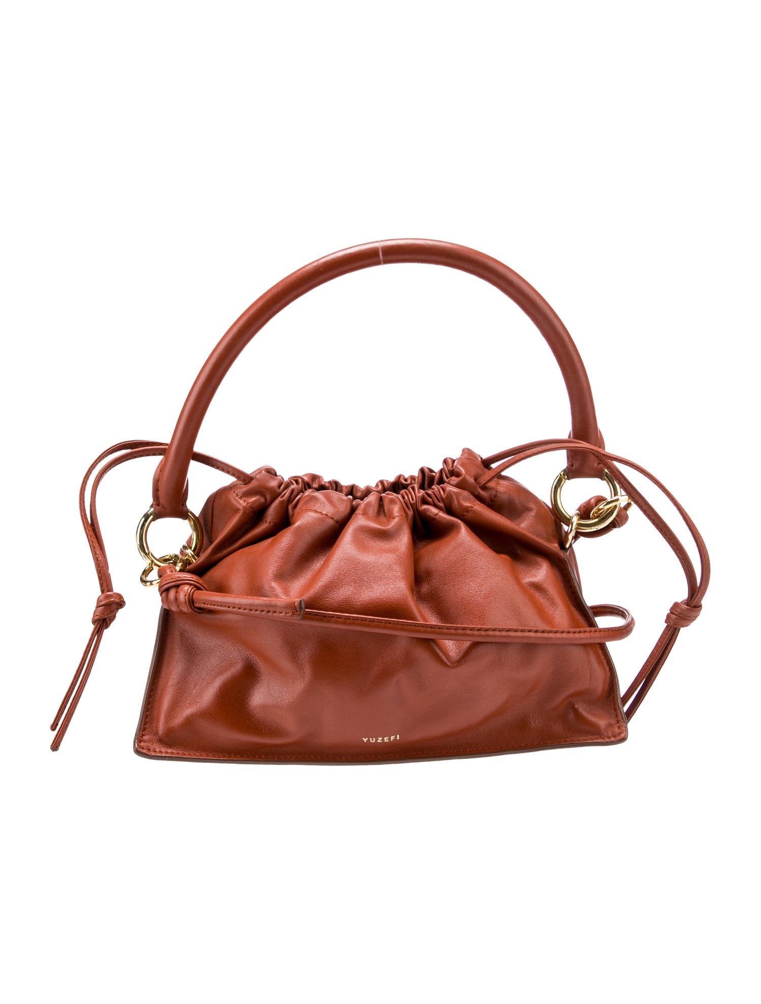 yuzefi Leather Crossbody Bag Brown Crossbody Bags Handbags WYUZE20913 The RealReal