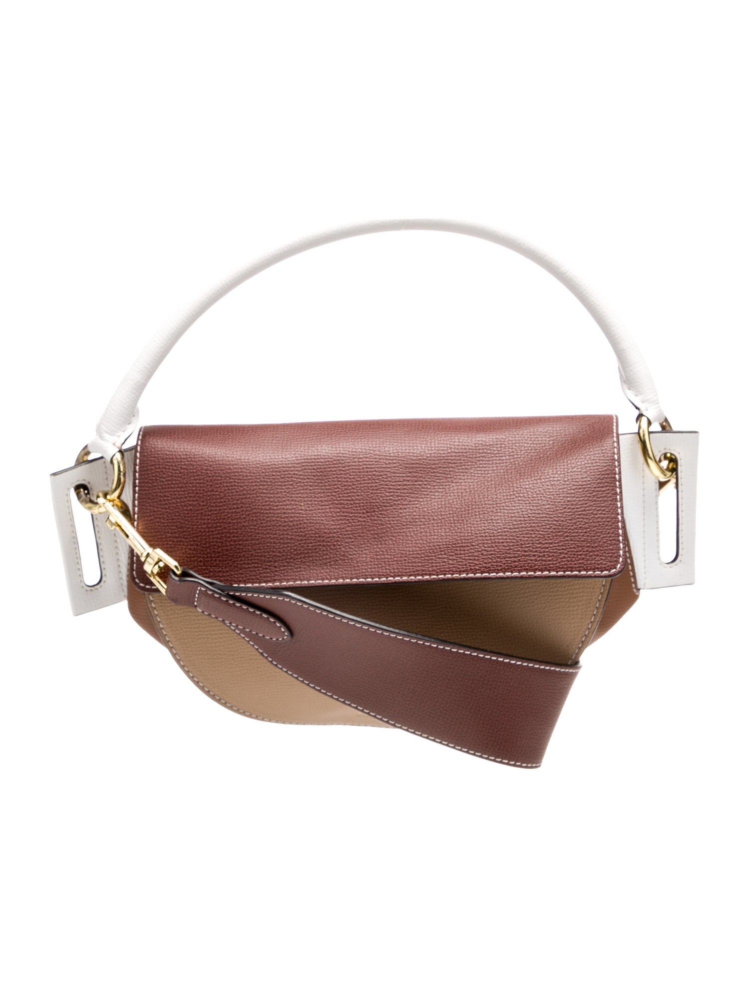 yuzefi Leather Shoulder Bag Neutrals Shoulder Bags Handbags WYUZE21053 The RealReal