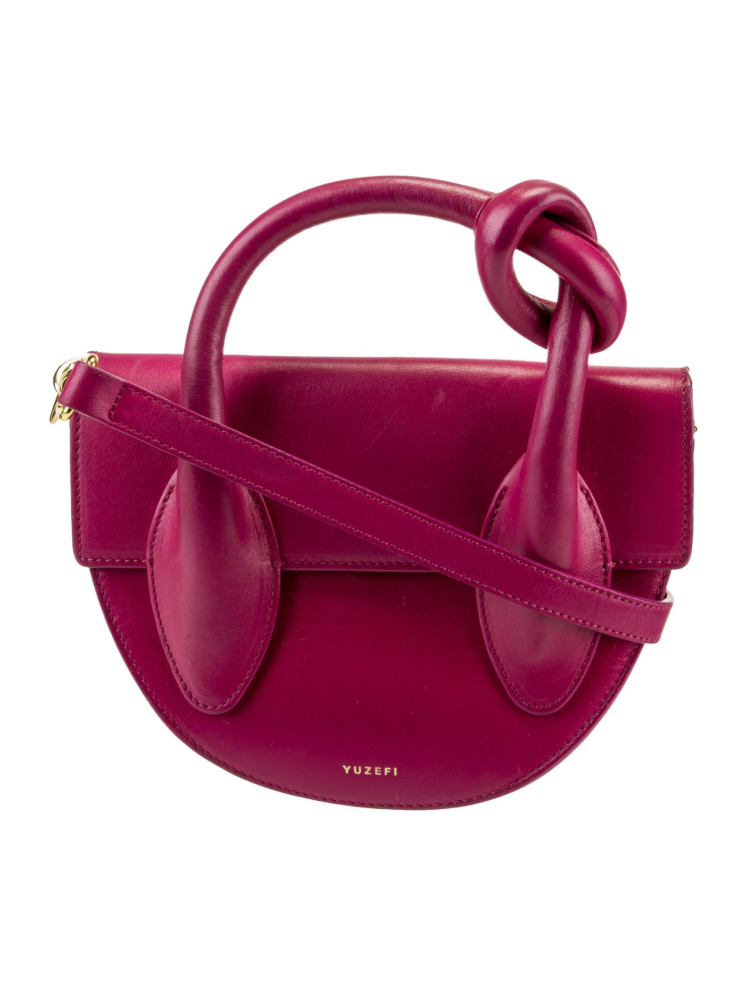 yuzefi Leather Top Handle Bag