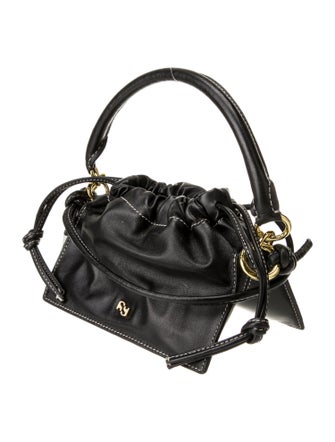 yuzefi Leather Top Handle Bag