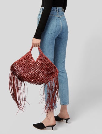 yuzefi Leather Top Handle Bag