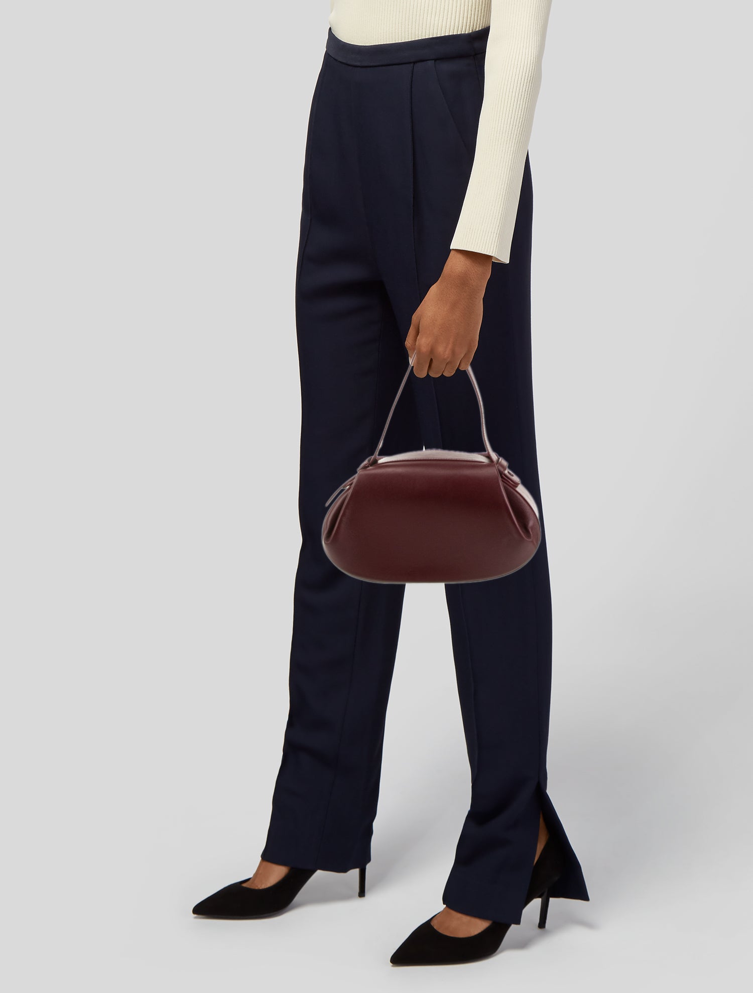 yuzefi Leather Top Handle Bag