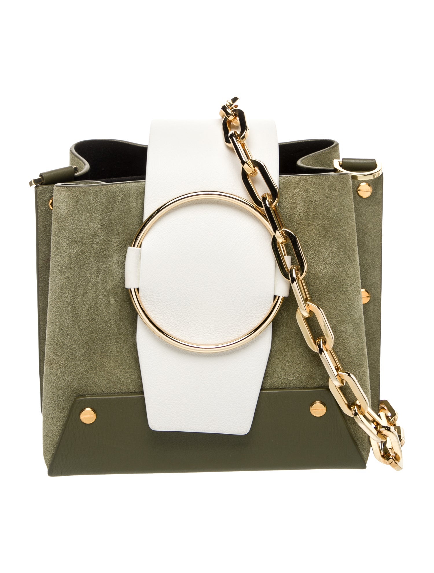 yuzefi Suede Top Handle Bag