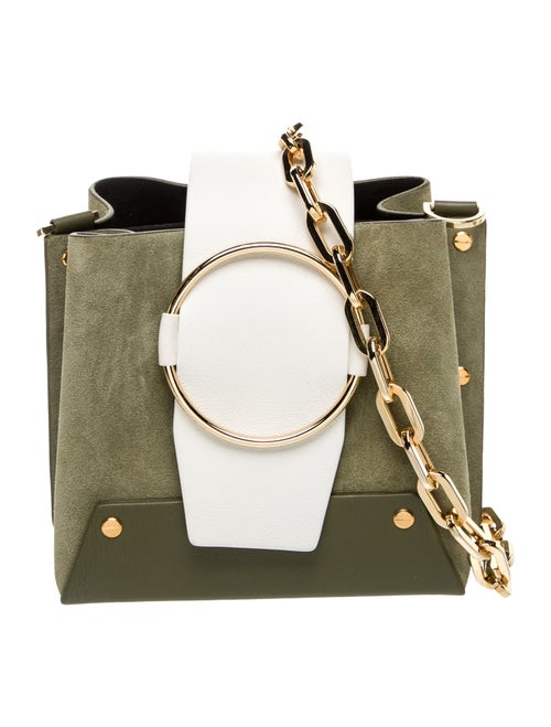 yuzefi Suede Top Handle Bag