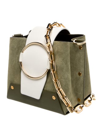 yuzefi Suede Top Handle Bag