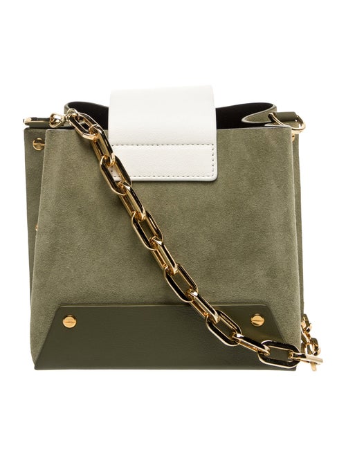 yuzefi Suede Top Handle Bag