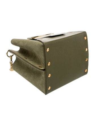 yuzefi Suede Top Handle Bag