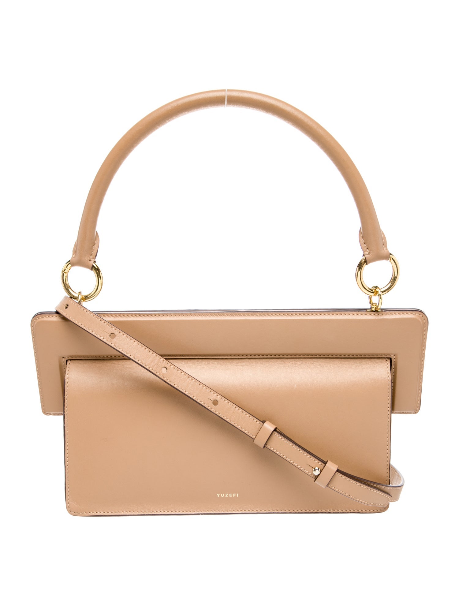 yuzefi Leather Top Handle Bag