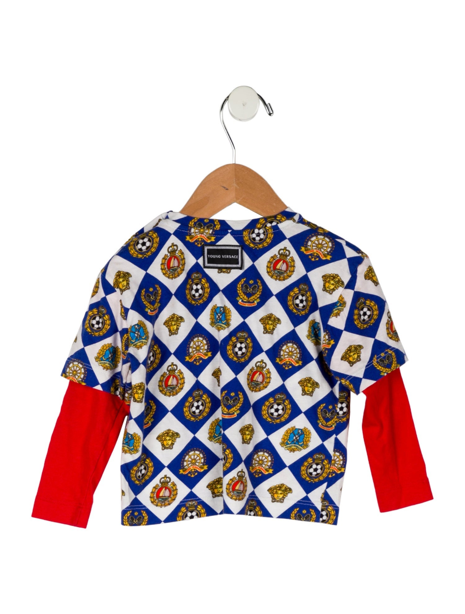 Young Versace Infant Boys' Printed Long Sleeve Shirt