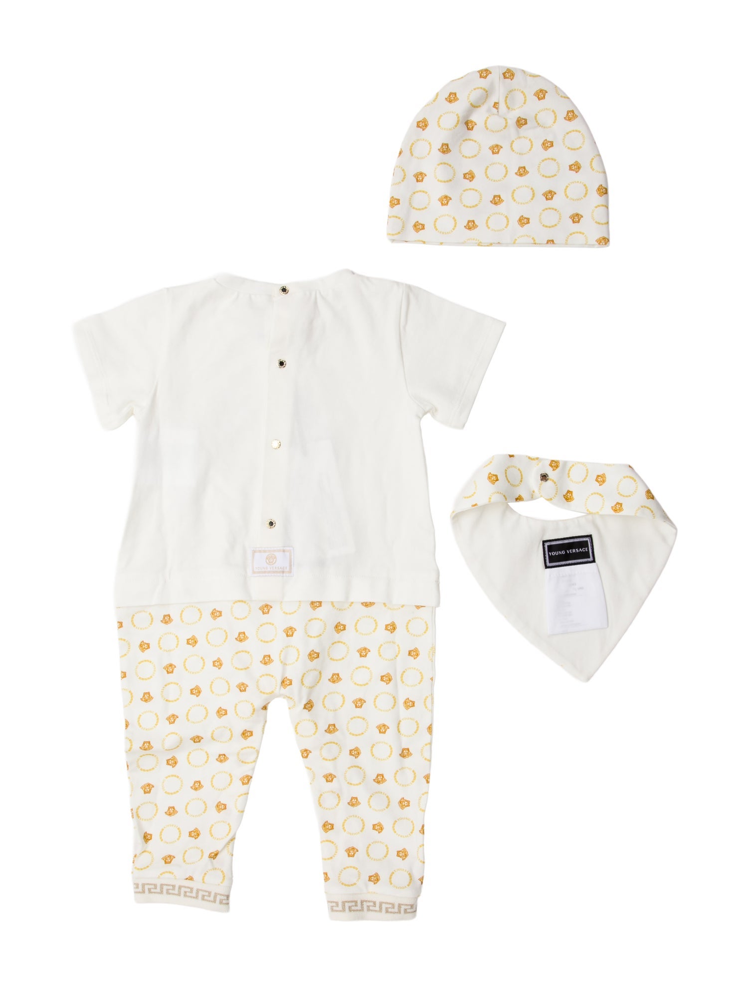 Young Versace Young Versace Boys' Cotton Onesie Set w/Tags