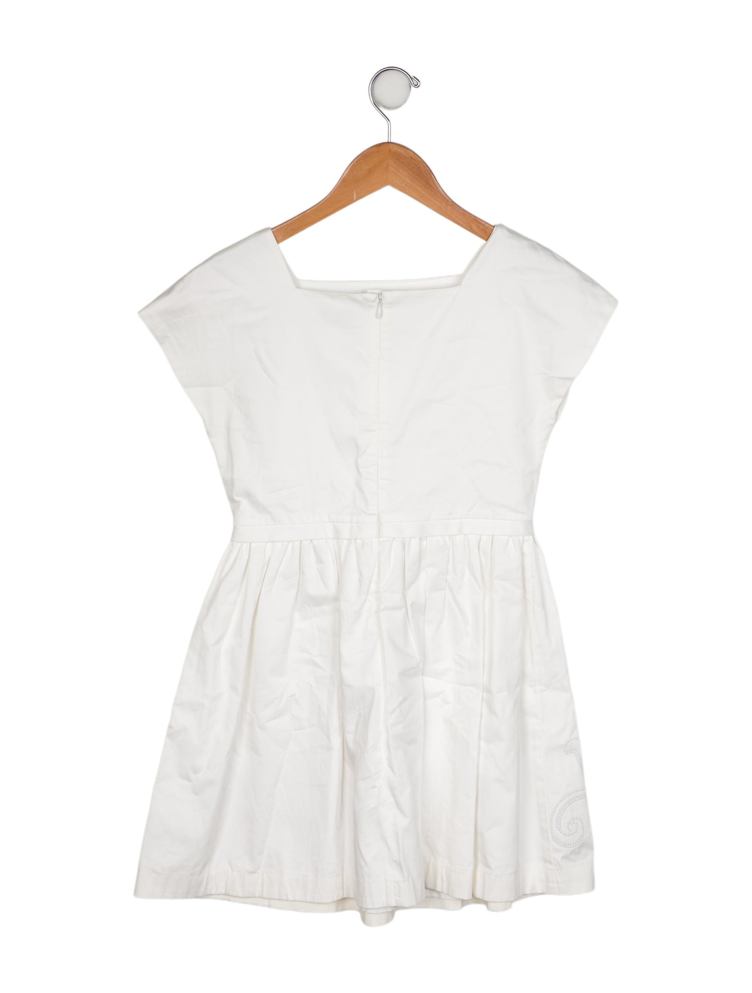 Young Versace Girls' Studded Accent Short Sleeve Dress