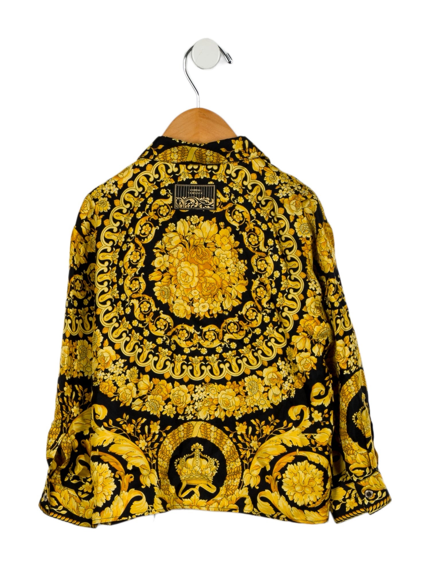 Young Versace Toddler Boys' Long Sleeve Button Up Shirt